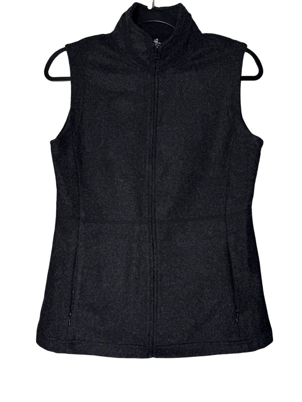 WoolX Merino Wool Vest Womens Small Full Zip Charcoal Outdoor Hiking Travel